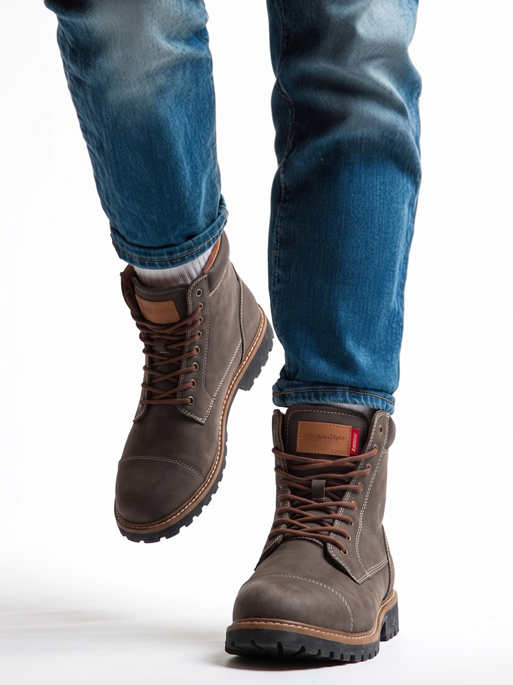 Levi's Men's Wyatt Distressed Lace-Up Rugged Casual Boots